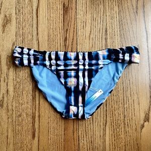 Lucky brand side shirred bikini bottom size Large